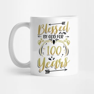 Religious Blessed By God For 100 Years Happy 100Th Birthday Mug